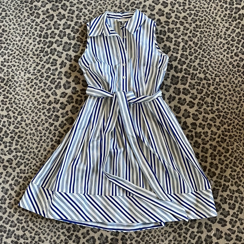 Milly Stripe Shirtdress Size 4 - Picture 8 of 13